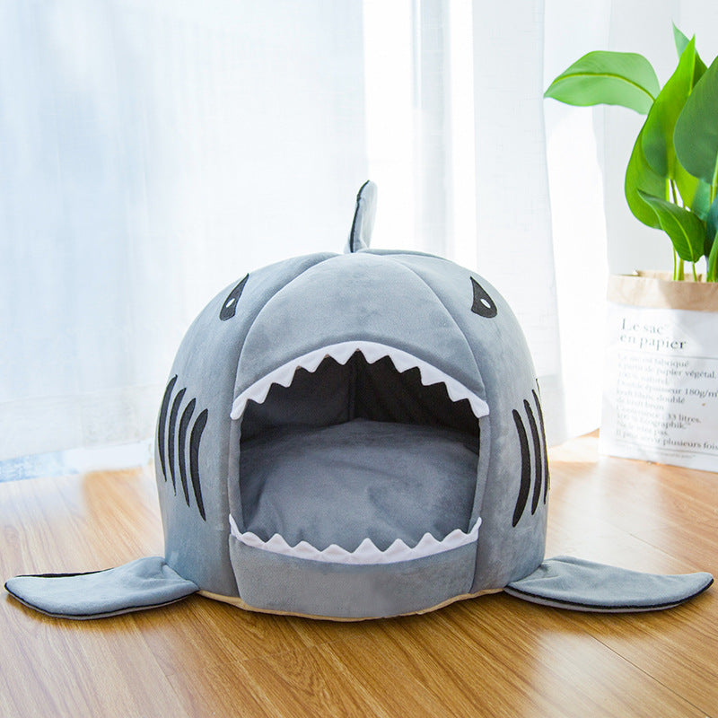 Snuggle-Ready Shark Pet Bed for Cozy Nap Time