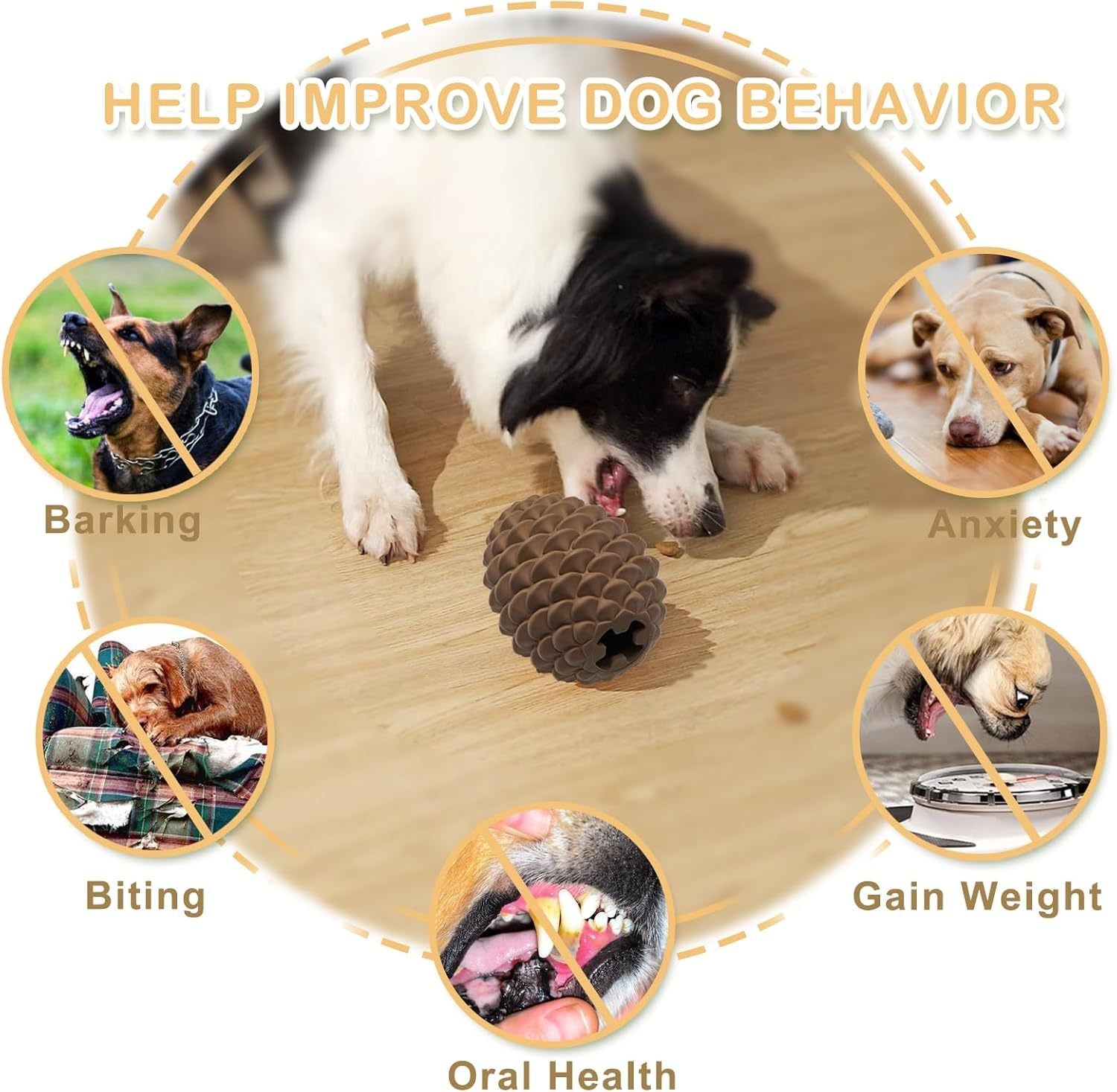 Aggressive Chewers’ Pine Cone Toy – Safe & Entertaining