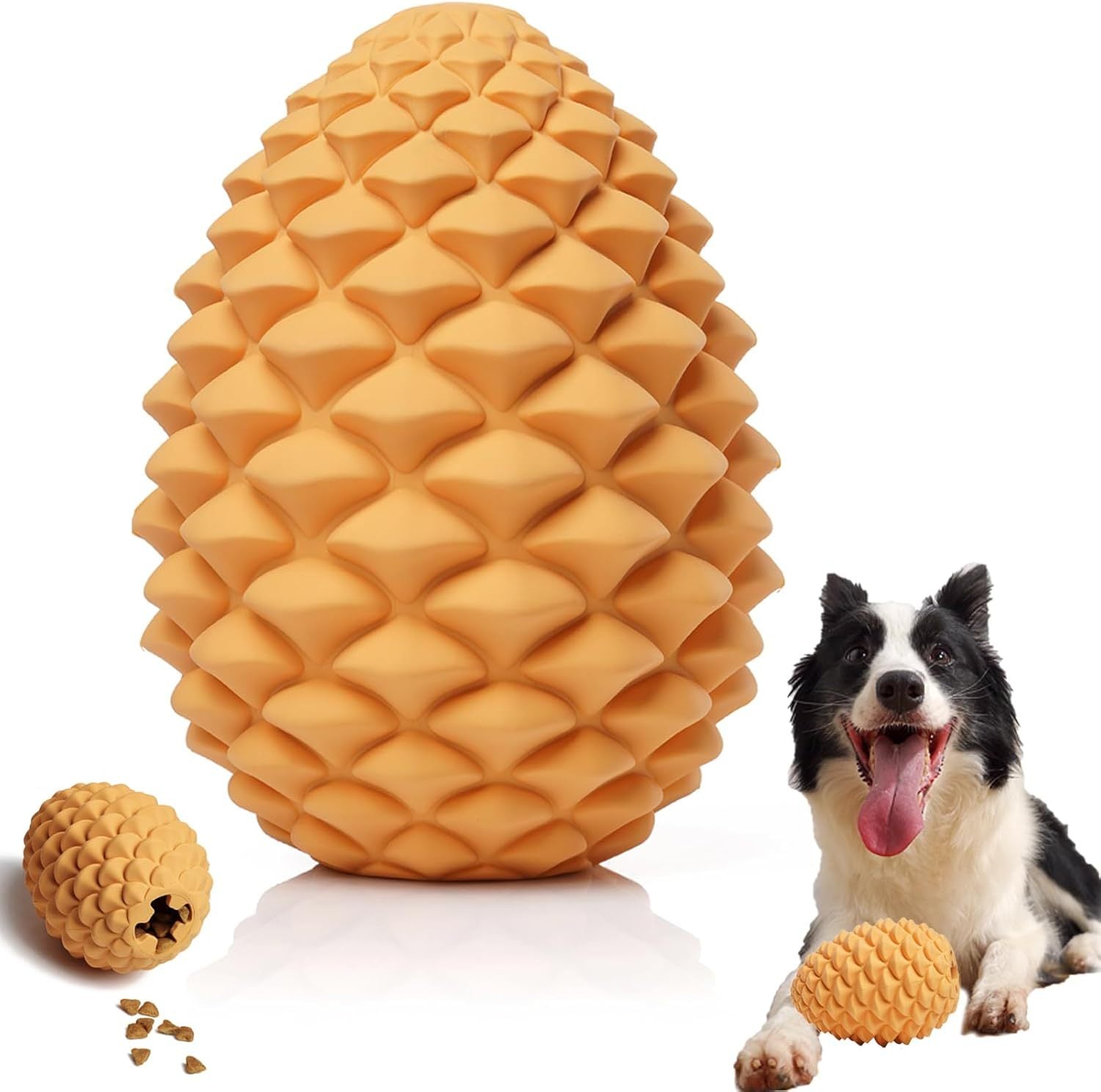 Aggressive Chewers’ Pine Cone Toy – Safe & Entertaining