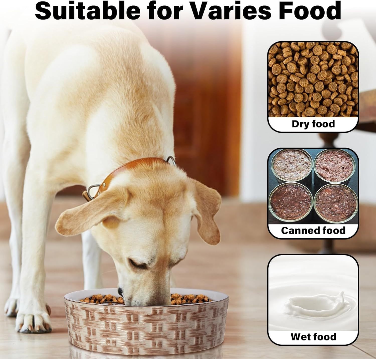 Premium Non-Slip Ceramic Slow Feeder – Happy, Healthy Dogs