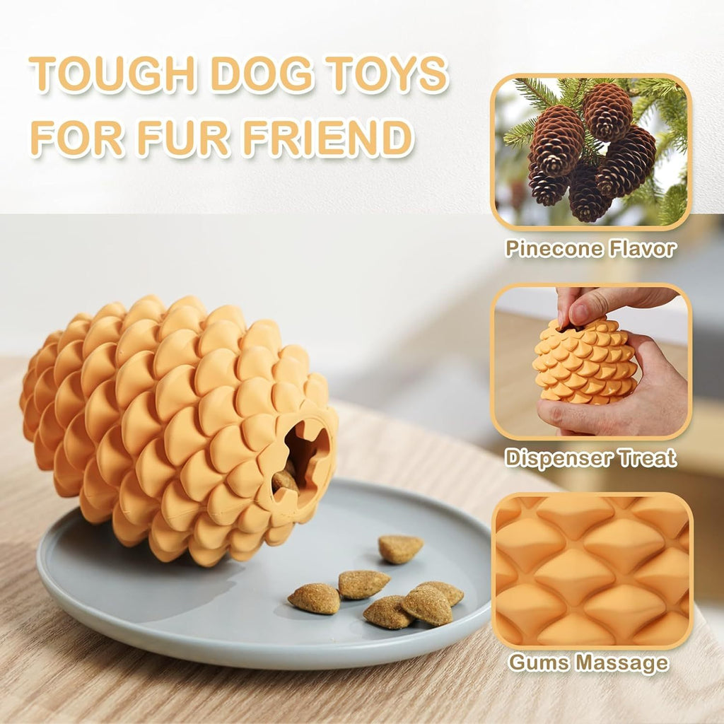 Aggressive Chewers’ Pine Cone Toy – Safe & Entertaining