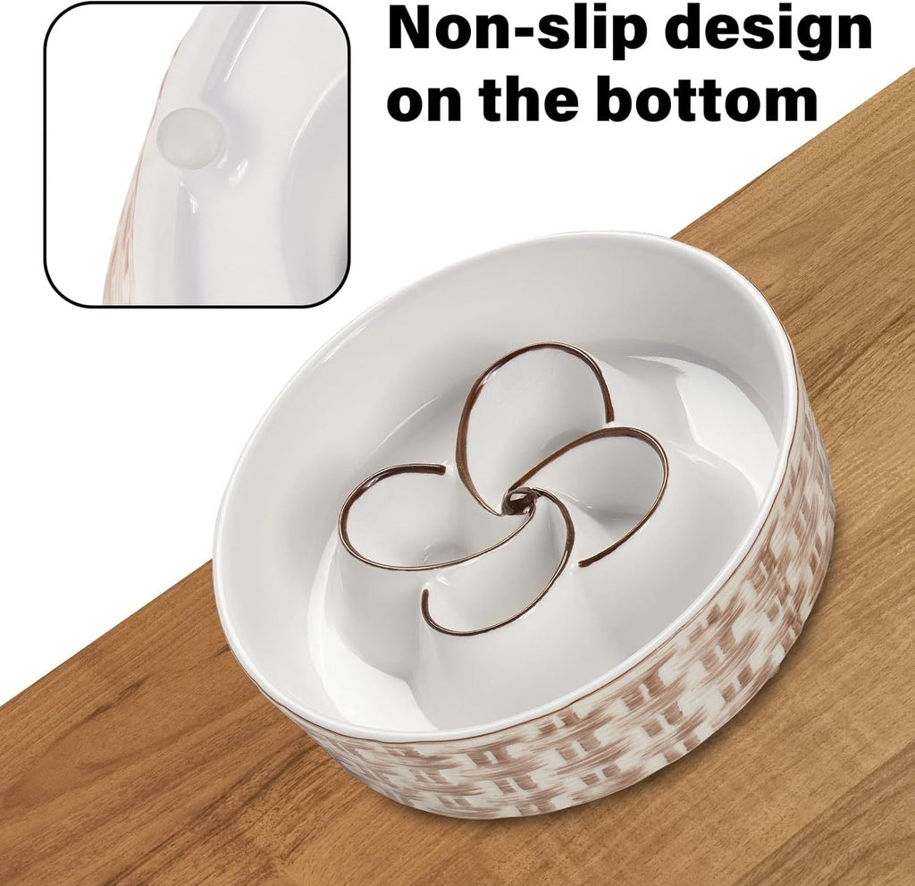 Premium Non-Slip Ceramic Slow Feeder – Happy, Healthy Dogs