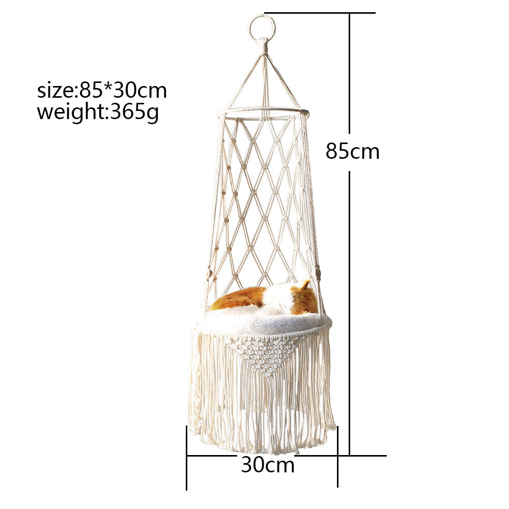 Macrame Cat Hammock + Cushion Set – Save $15 Today